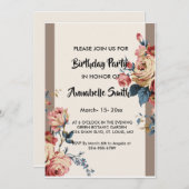 最愛の誕生日 招待状 (正面/裏面)