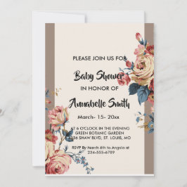 最愛の赤ちゃんシャワー 招待状