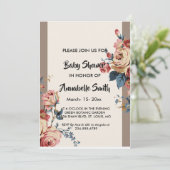 最愛の赤ちゃんシャワー 招待状 (スタンド正面)