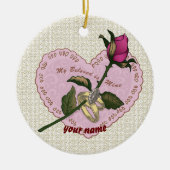 最愛の鉱山バラカスタムオーナメント セラミックオーナメント (正面)