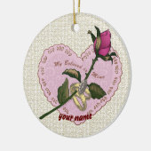 最愛の鉱山バラカスタムオーナメント セラミックオーナメント (左)