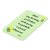 最愛の3ヨハネ1:2フォトマグネットのためのメッセージ マグネット (左側)