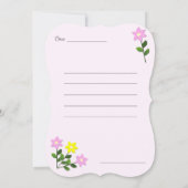 最愛の3ヨハネ1:2フラットグリーティングカードのためのメッセージ カード (裏面)