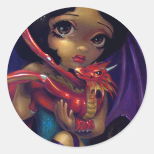 "最愛のDragonling I"のステッカー ラウンドシール