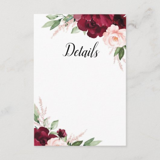 最愛フローラ詳細カード エンクロージャーカード (正面)