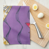 最新のアフリカの波状伝統的ファッションパターンアート キッチンタオル (四つ折り)