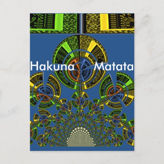 最新のエギーなアフリカのマサイ族の部族の文化パターン ポストカード (正面)