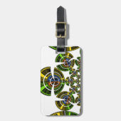 最新のエギーなアフリカのマサイ族の部族の文化パターン ラゲッジタグ (正面縦)