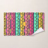 最新のエッジィでカラフルな「食」ラブ＆プレイ ファッションアイデア バスタオルセット (ハンドタオル)