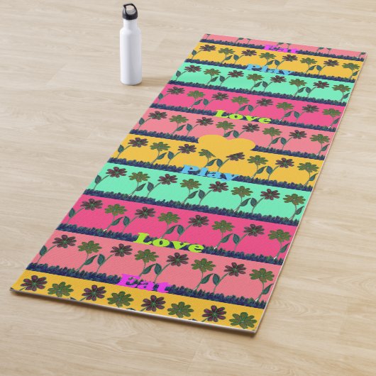 最新のエディカラフルー食べラヴ遊ファッションアイディア ヨガマット (インサイチュ)