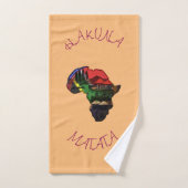 最新のカスタムアフリカ大陸カスタマイズ製品 バスタオルセット (ハンドタオル)