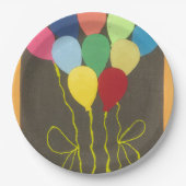 最新のカッコいいゴールデンイエローバースデーパーティーアイディア ペーパープレート (正面)