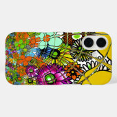 最新のカラフル素晴らしい花の柄デザインアート Case-Mate iPhoneケース (裏面 (横))