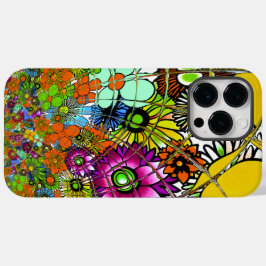 最新のカラフル素晴らしい花の柄デザインアート Case-Mate iPhone 14 PRO MAXケース