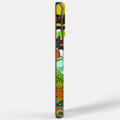 最新のカラフル素晴らしい花の柄デザインアート Case-Mate iPhoneケース (裏面 / 右)