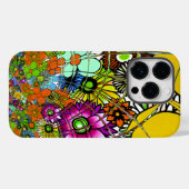 最新のカラフル素晴らしい花の柄デザインアート Case-Mate iPhoneケース (裏面 (横))