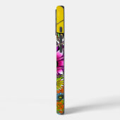 最新のカラフル素晴らしい花の柄デザインアート Case-Mate iPhoneケース (裏面 / 左)