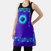 最新のクリスタムタイムブルーエレガントウィークフローラ エプロン (インサイチュ)