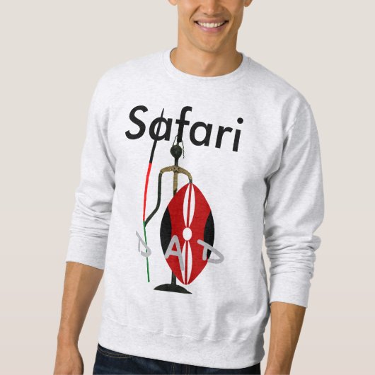最新のケニアサファリハクナマタタパパのシャツ スウェットシャツ (正面)