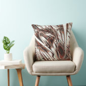 最新のデジタルイメージリサイクル、赤茶色からベージュ クッション (椅子)