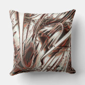 最新のデジタルイメージリサイクル、赤茶色からベージュ クッション (裏面)