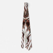 最新のデジタルイメージリサイクル、赤茶色からベージュ ネクタイ (裏面)