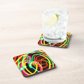 最新のネオンパターンコレクションを購入 コースター (右側)