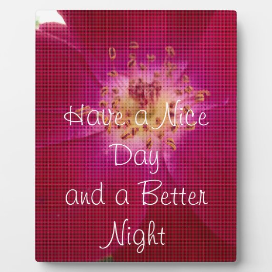 最新のバレンタインデー市松模様にバラ フォトプラーク (正面)