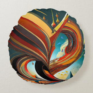 最新のファンシーデザイン印刷 ラウンドクッション