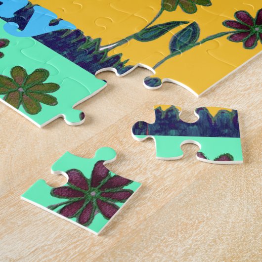 最新のフローラ食べーー愛遊デザイン ジグソーパズル (側面)