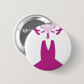 最新の乳がん認識度リボン 缶バッジ (正面&裏面)