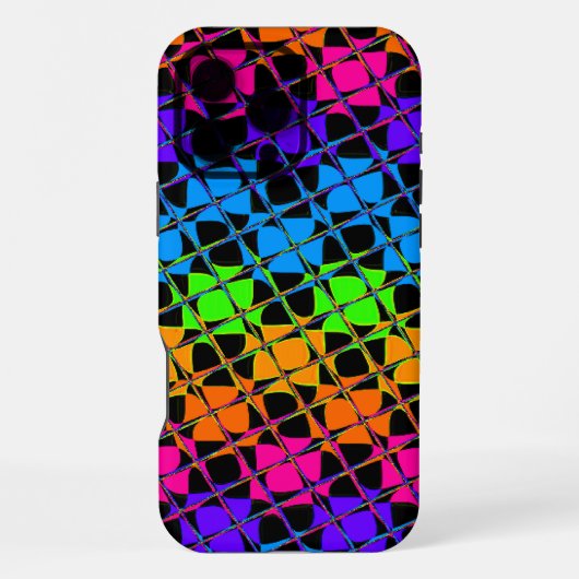 最新の可愛いカラフルな反射デザイン iPhoneケース (裏面)