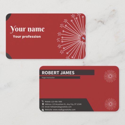 最新の名刺デザイン 名刺 (正面/裏面)