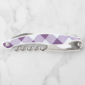 最新の天然紫色の顔料パターンデザイン ソムリエナイフ (裏面)