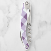 最新の天然紫色の顔料パターンデザイン ソムリエナイフ (裏面)