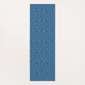 最新の幾何学的サファイア万華鏡のように千変万化するパターン ヨガマット (裏面)