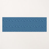 最新の幾何学的サファイア万華鏡のように千変万化するパターン ヨガマット (正面(横))