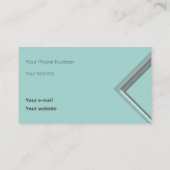 最新の氷の幾何学的な三角形 名刺 (裏面)