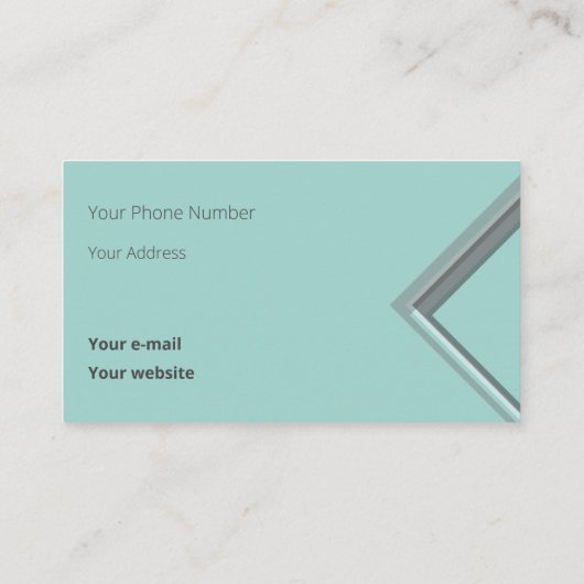 最新の氷の幾何学的な三角形 名刺 (裏面)