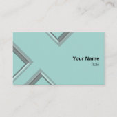 最新の氷の幾何学的な三角形 名刺 (正面)