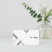 最新の白い三角形 名刺 (スタンド正面)