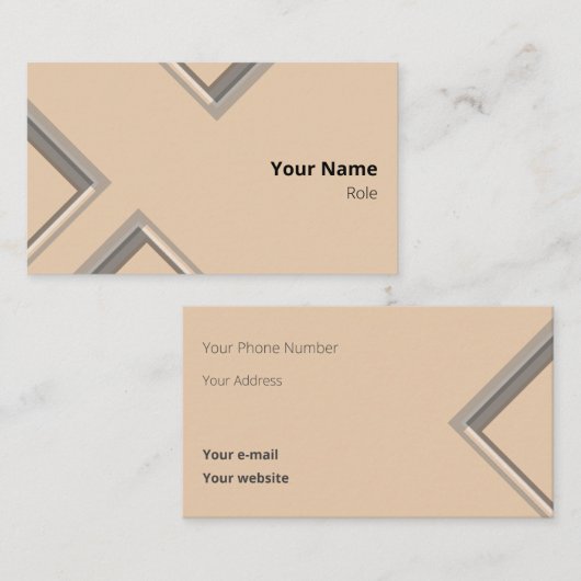 最新の砂の三角形 名刺 (正面/裏面)