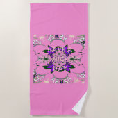 最新の素敵な明るい1日を ビーチタオル (正面)