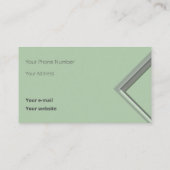 最新の緑の三角形 名刺 (裏面)