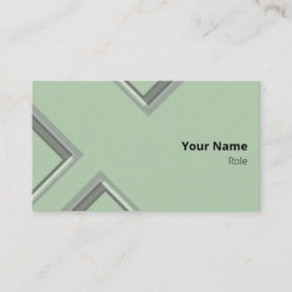 最新の緑の三角形 名刺