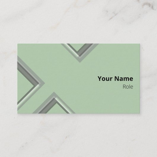 最新の緑の三角形 名刺 (正面)