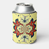 最新の美しいモチーフパーソナライズされたカラーデザイン 缶クーラー (缶裏面)
