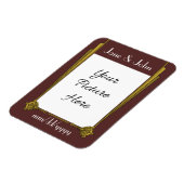 最新の赤い救磁石のスワンキーなアールデコ マグネット (左側)