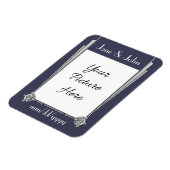 最新の青救色マグネットのスワンキーアールデコ マグネット (左側)