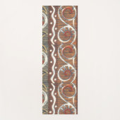 最新の アフリカの ファッション カラー 伝統的な デザイン ヨガマット (正面)